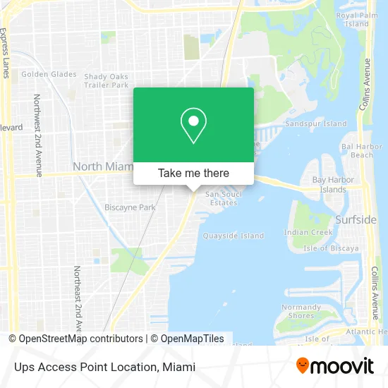 Ups Access Point Location map