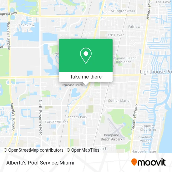 Alberto's Pool Service map