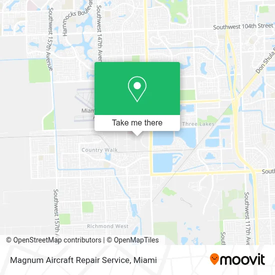 Magnum Aircraft Repair Service map