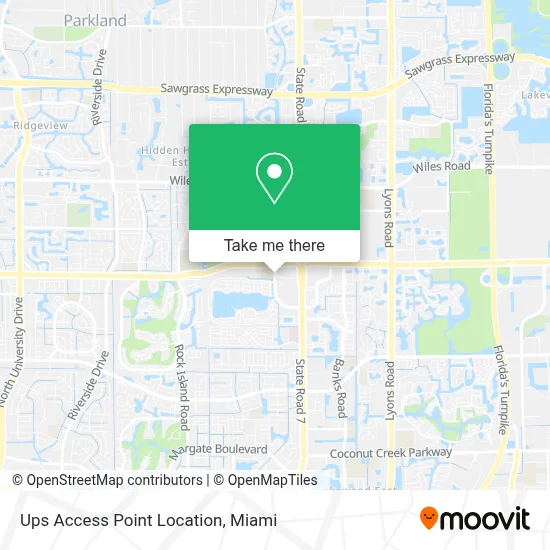 Ups Access Point Location map