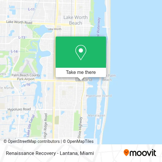 Renaissance Recovery - Lantana map