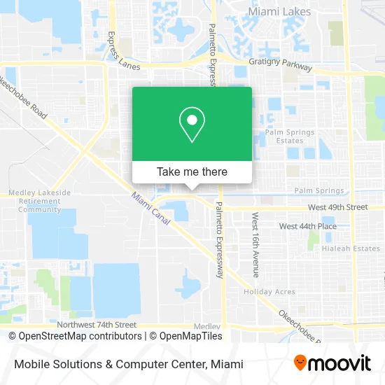 Mapa de Mobile Solutions & Computer Center