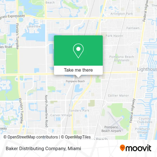 Baker Distributing Company map