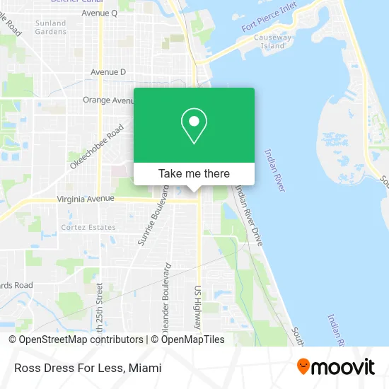 Ross Dress For Less map