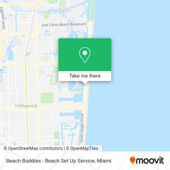 Beach Buddies - Beach Set Up Service map
