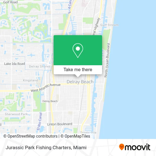 Jurassic Park Fishing Charters map