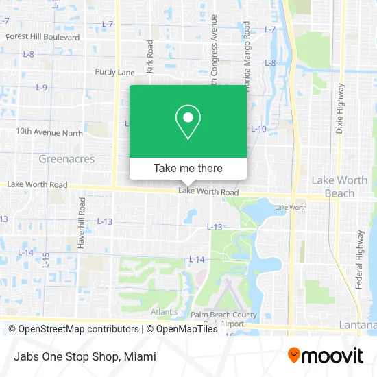Jabs One Stop Shop map