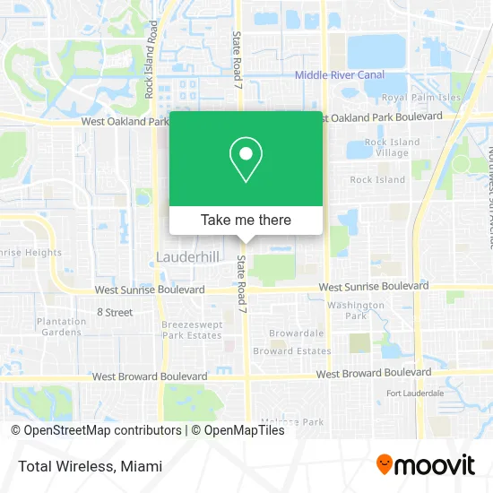 Total Wireless map