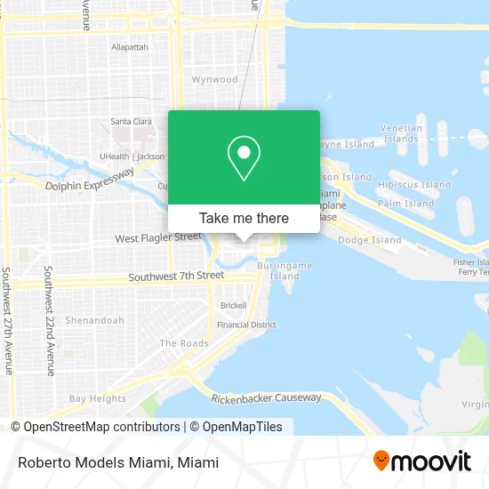 Roberto Models Miami map