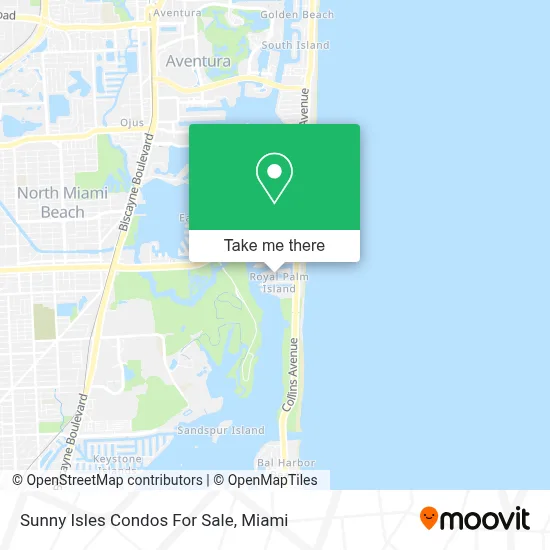 Sunny Isles Condos For Sale map