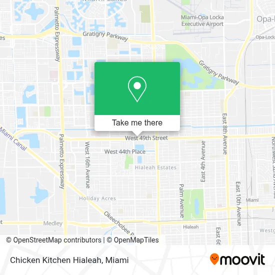 Chicken Kitchen Hialeah map
