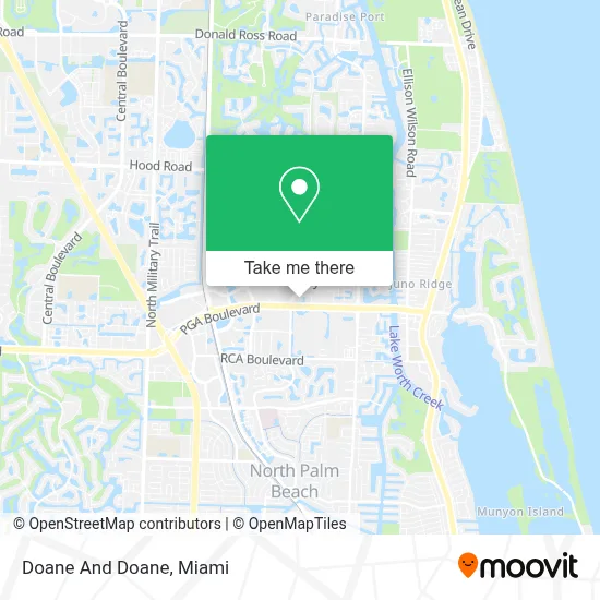 Doane And Doane map