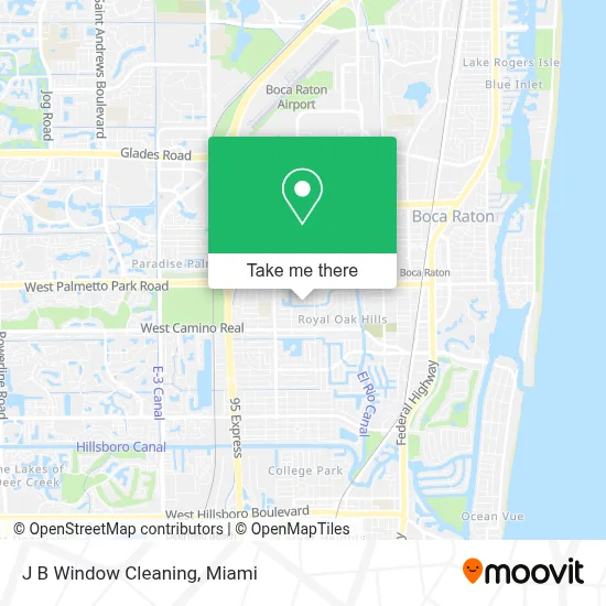 J B Window Cleaning map