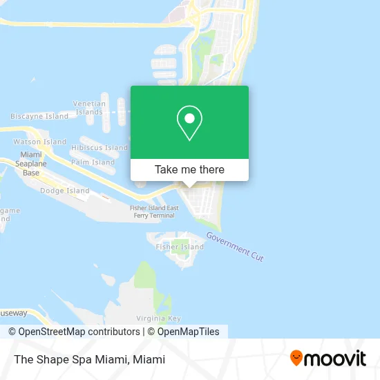 The Shape Spa Miami map