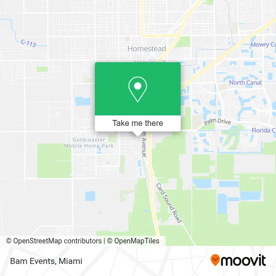 Bam Events map