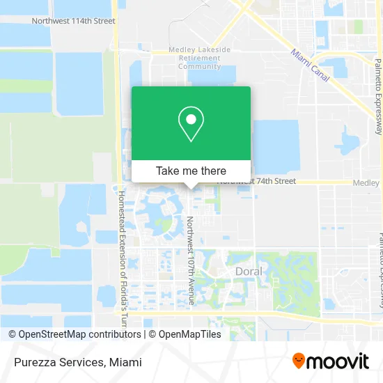 Purezza Services map