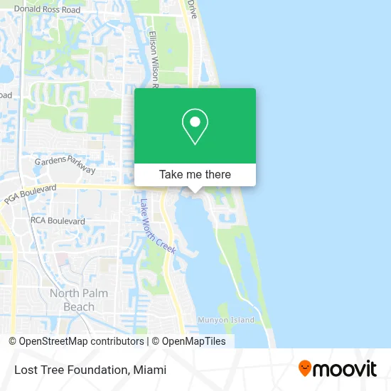 Lost Tree Foundation map