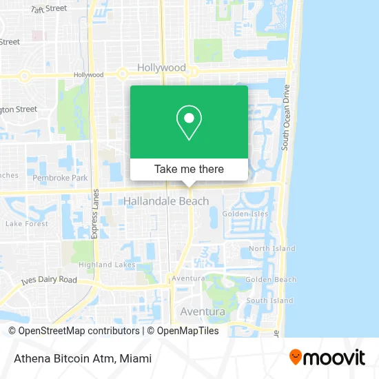 Athena Bitcoin Atm map