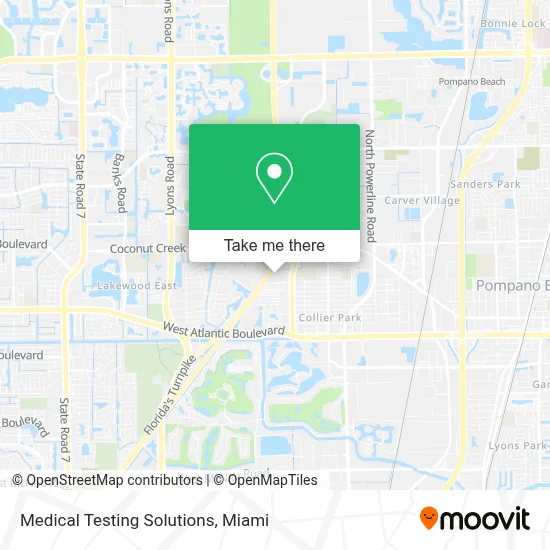 Medical Testing Solutions map