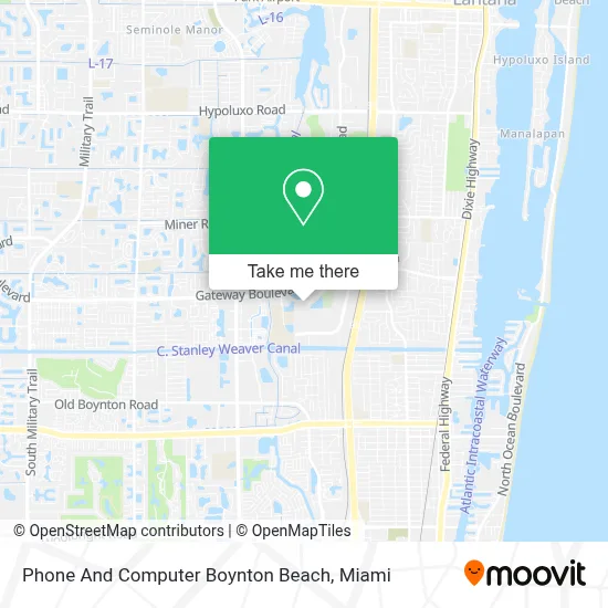 Phone And Computer Boynton Beach map