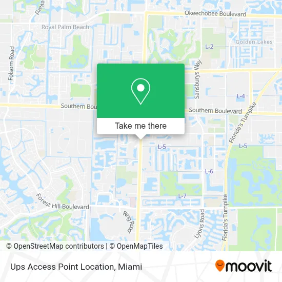 Ups Access Point Location map