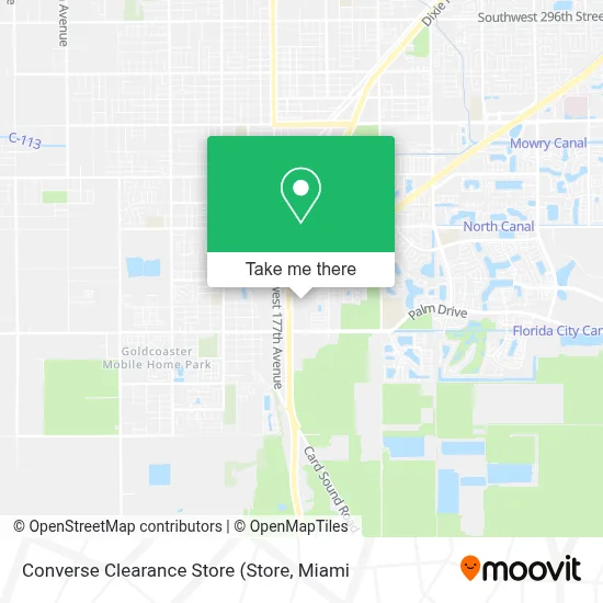 Converse Clearance Store map