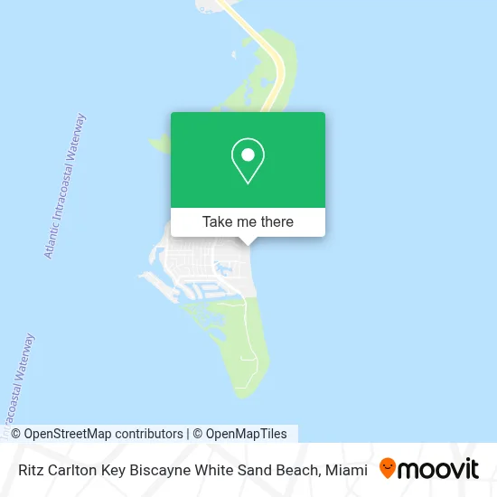 Ritz Carlton Key Biscayne White Sand Beach map