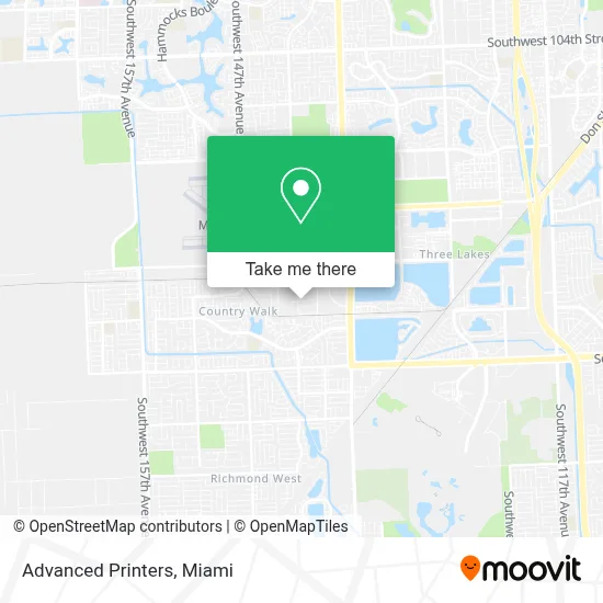 Advanced Printers map