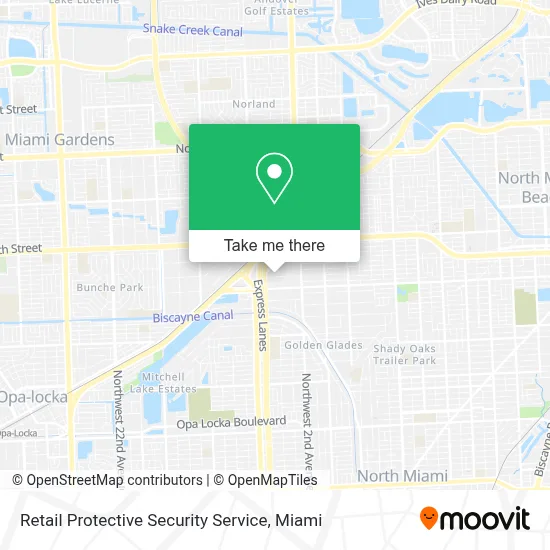 Retail Protective Security Service map