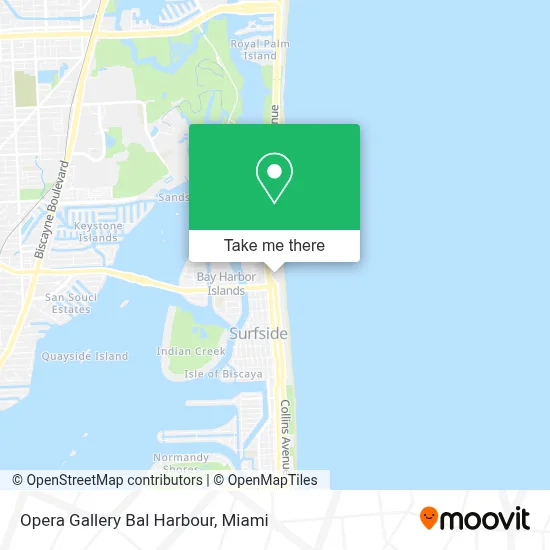 Opera Gallery Bal Harbour map