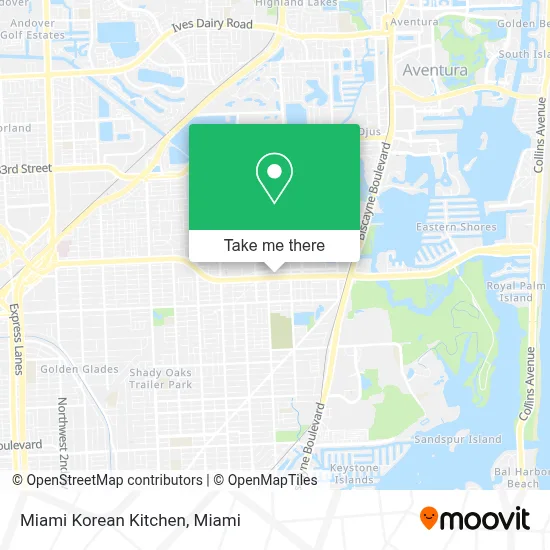 Miami Korean Kitchen map