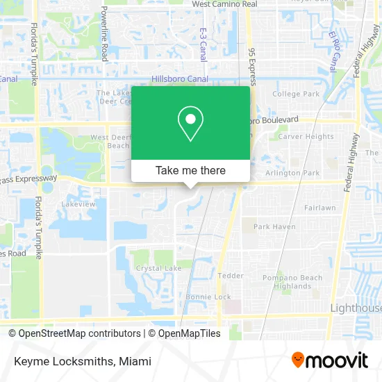 Keyme Locksmiths map
