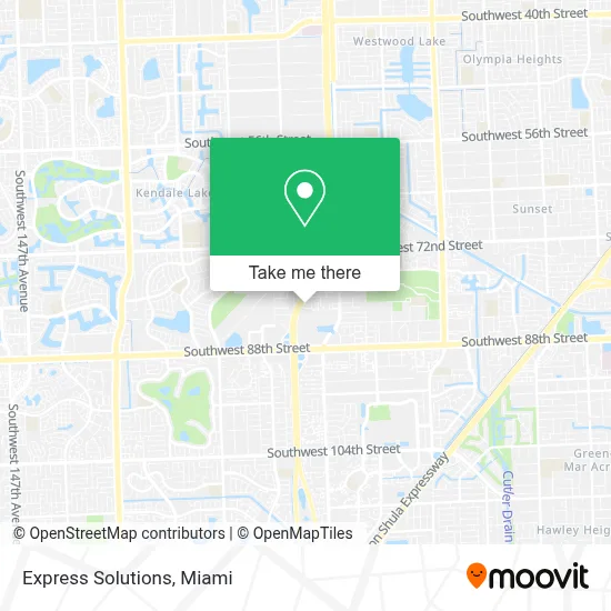 Express Solutions map