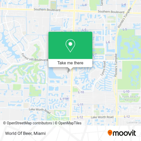 World Of Beer map