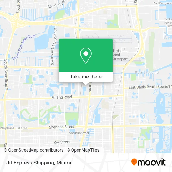 Jit Express Shipping map