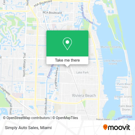 Simply Auto Sales map