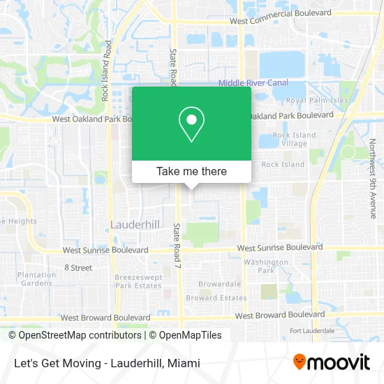 Let's Get Moving - Lauderhill map