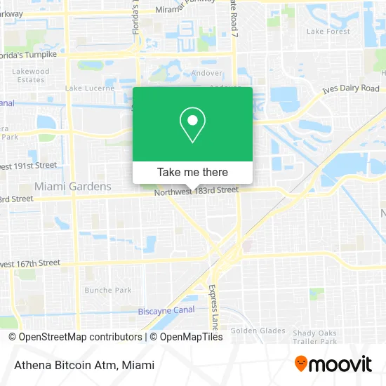 Athena Bitcoin Atm map
