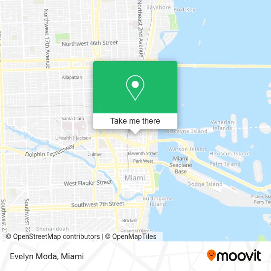 Evelyn Moda map