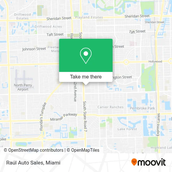 Raúl Auto Sales map