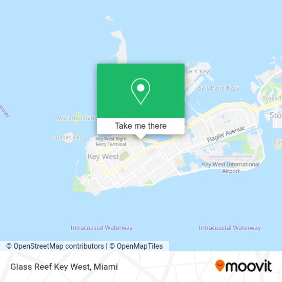 Glass Reef Key West map