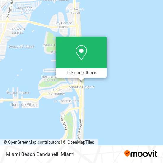 Miami Beach Bandshell map