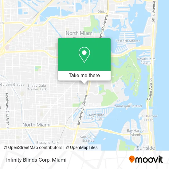Infinity Blinds Corp map
