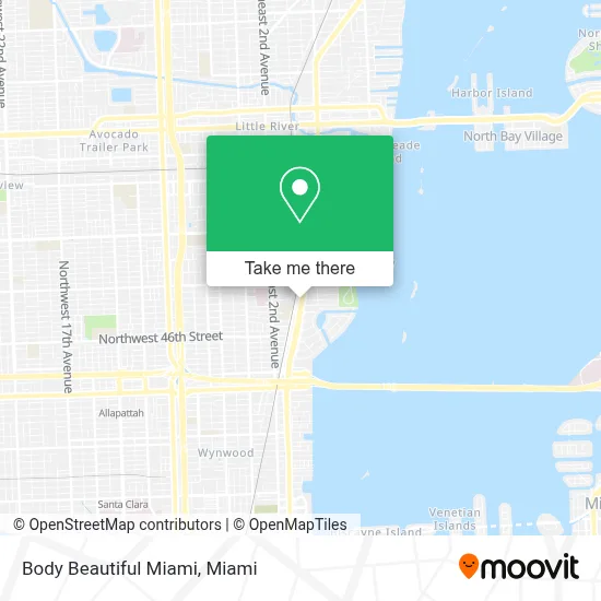 Body Beautiful Miami map