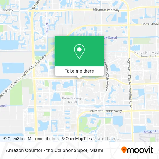 Amazon Counter - the Cellphone Spot map