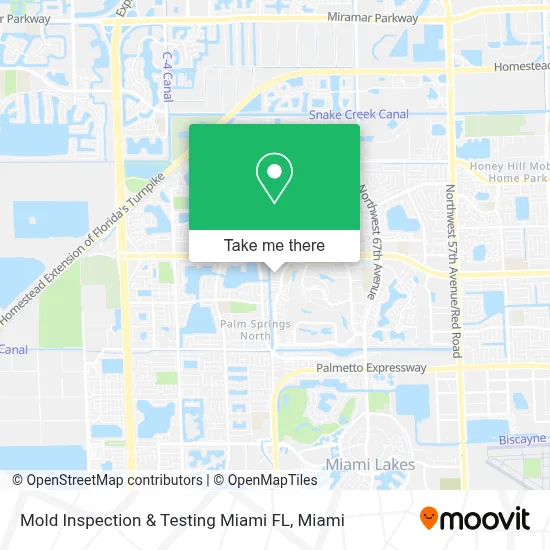 Mold Inspection & Testing Miami FL map