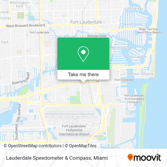 Lauderdale Speedometer & Compass map