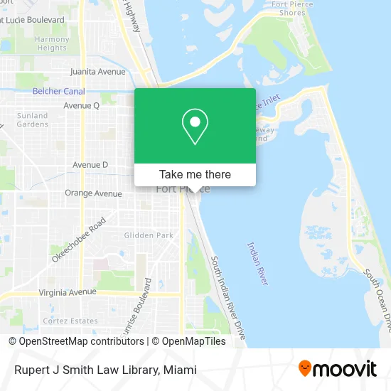 Rupert J Smith Law Library map