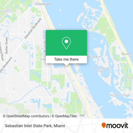 Sebastian Inlet State Park map