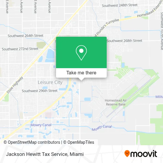 Jackson Hewitt Tax Service map